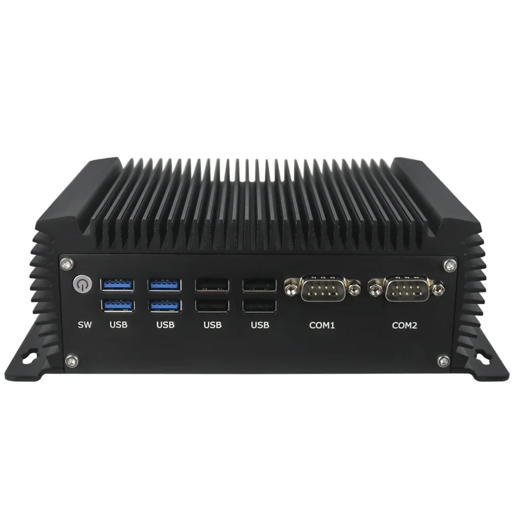 Industrial Use Mini PC Desktop 2*LAN SSD VGA RS232 Fanless Computer Core I5-8305G Edge Computing