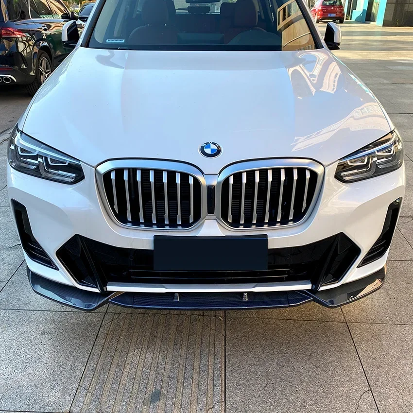 X3 G01 X4 G02 Front Bumper Splitter Lip Spoiler For BMW ix3 G08 M Pack M40i M40d Diffuser Guard Body Kit Cover 2021 2022 2023