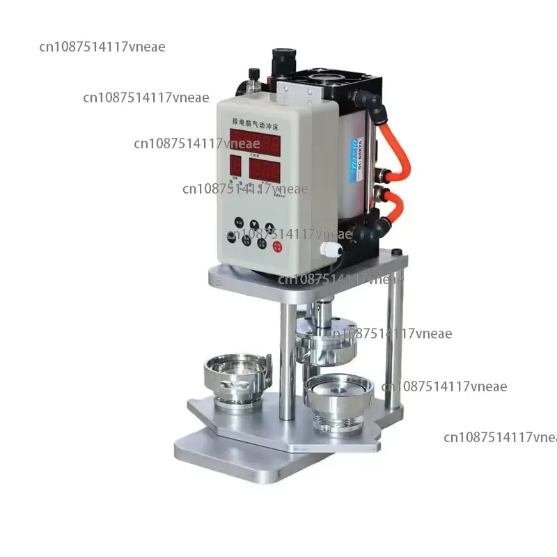 Pneumatic Badge Machine Brooch Machine Rotary Pneumatic Pin Counting Machine with Molds Badge Making