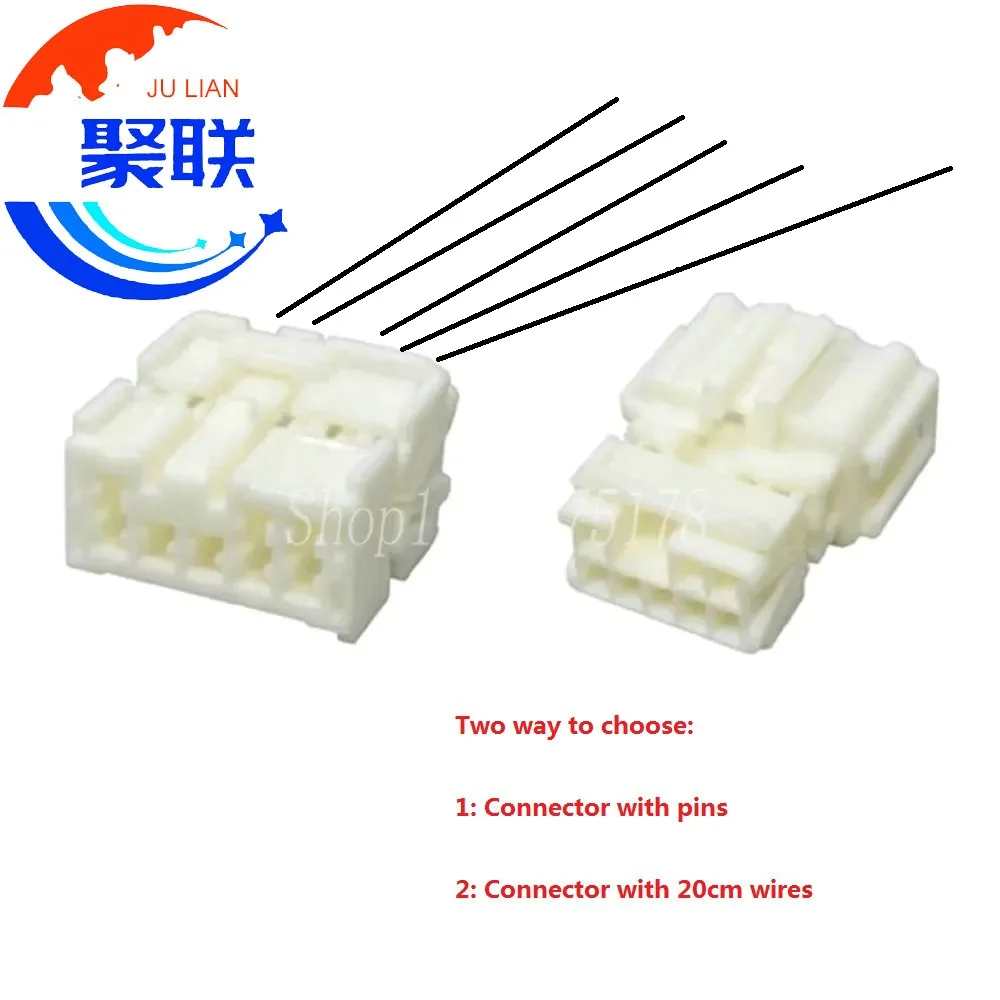 

1Set 8Pin Automotive Male Female Plug 6098-4670 6098-4661 Electrical Wiring Harness Connector With Pins Or Wires for Honda