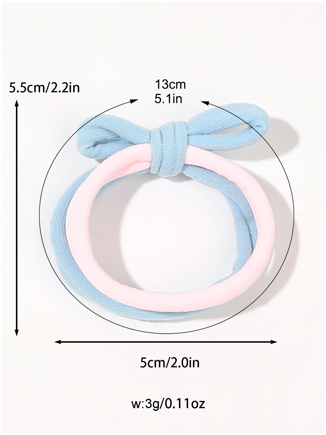 5 pcs ins high elasticity seamless hair bands tie ponytail bow towel ring cream color double strand headband leather band suitab