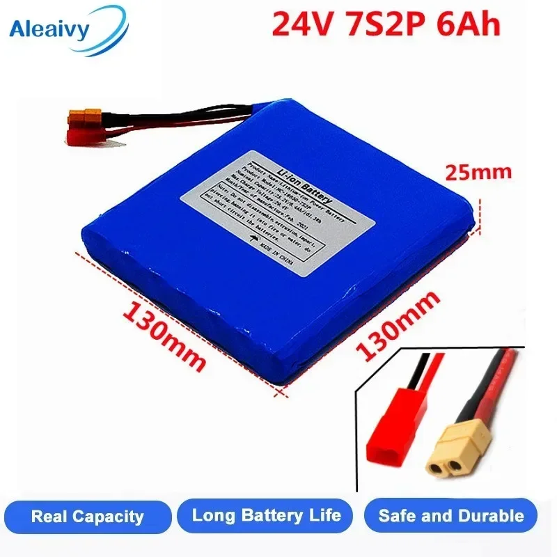 24V Scooters Battery 18650 7S 3000mAh/6000mAh Lithium-ion Battery Pack for 25.2V/29.4V Small Unicycles Scooters Toys