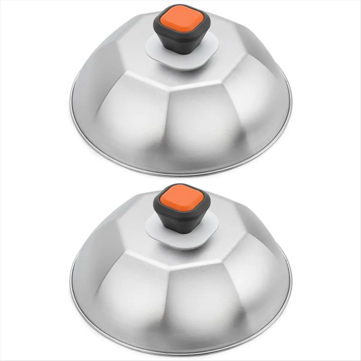 ETRT Stainless Steel 9 Inch Griddle Melting Cheese Dome Wok Lids- Commercial Grade Basting and Steaming Cover