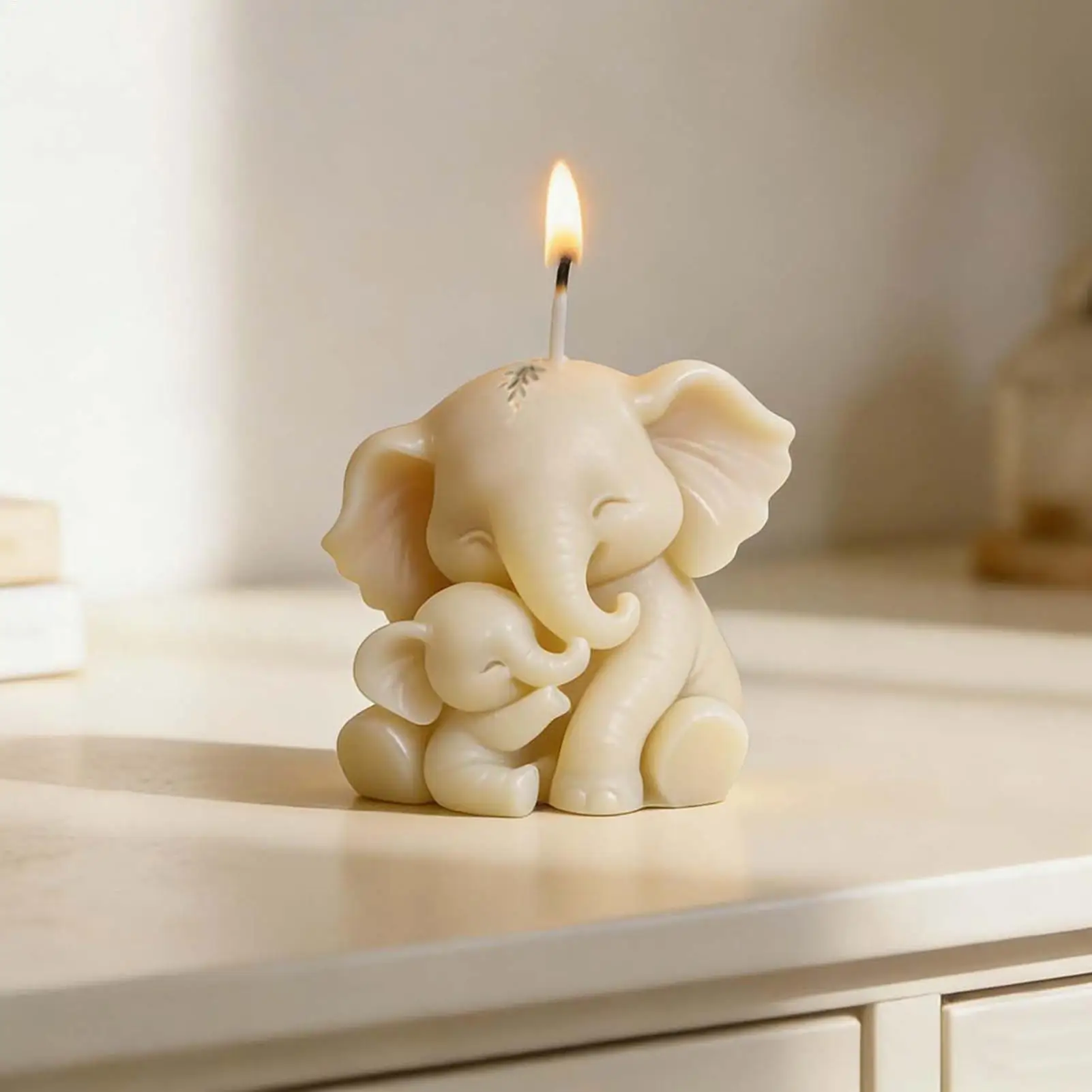 

Mom And Kid Elephant Mold 3D Silicone Cute Mom And Kid Mould Soap Making Mold For Thanksgiving Holiday Birthday Party Offices