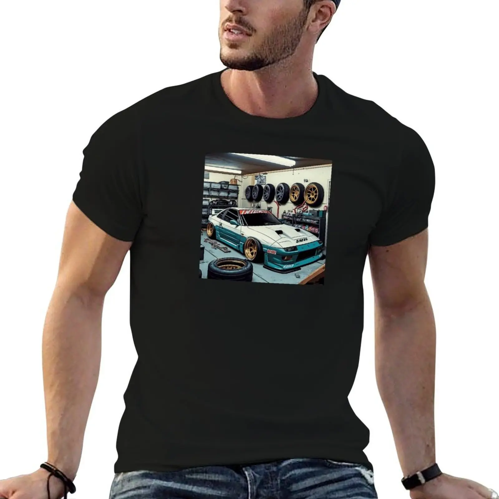 JDM Tuning Stance 90's T-Shirt Sweat Absorbing Sports Tee Shirt