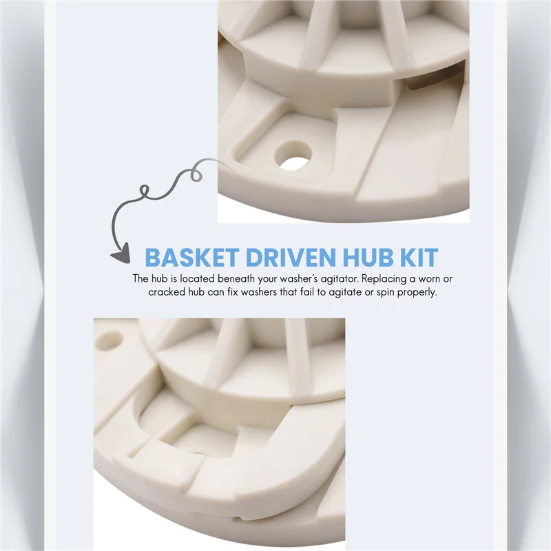 Kit Hub penggerak keranjang mesin cuci A02V-W10528947-pengganti untuk Mesin Cuci Whirlpool