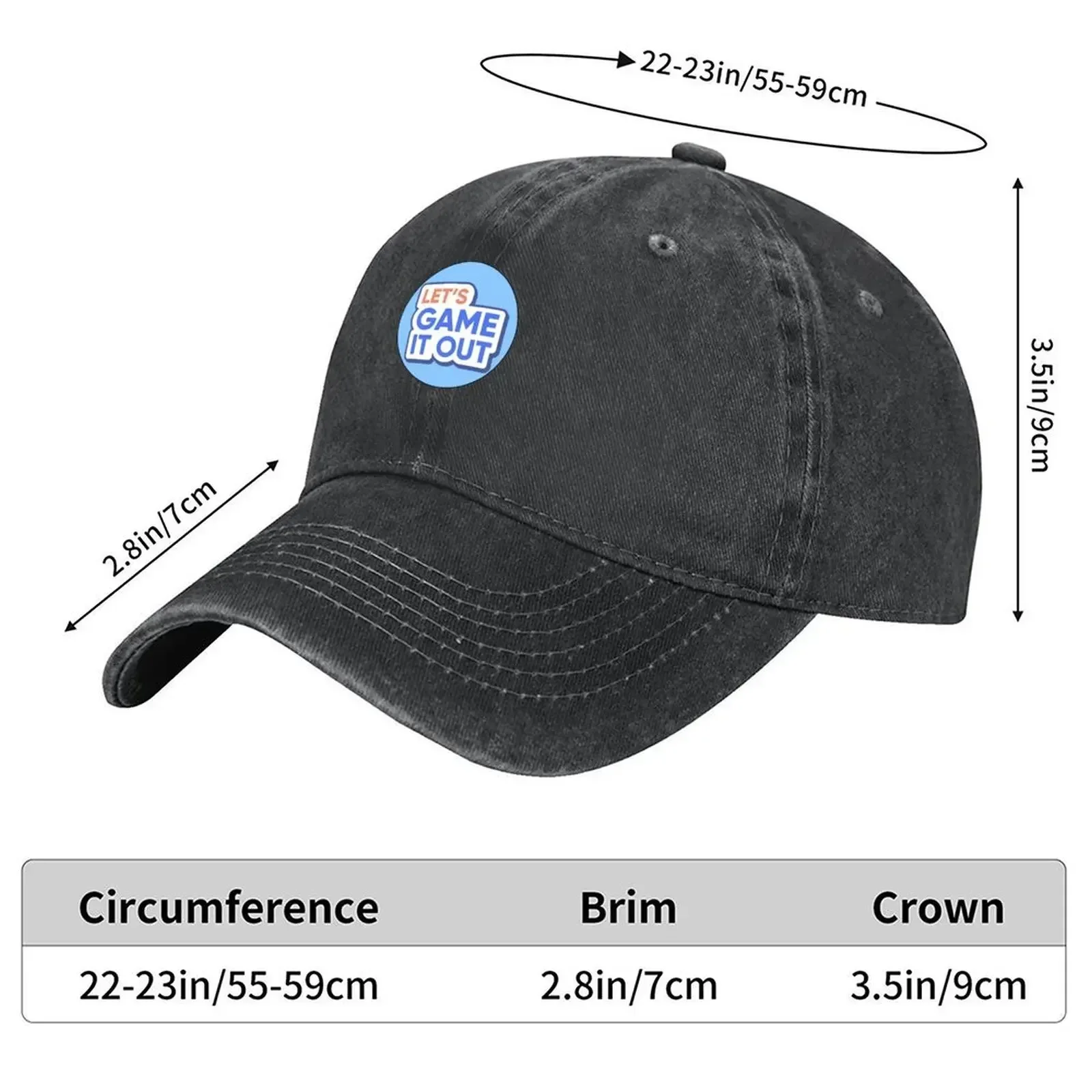 New Lets Game It Out Baseball Cap Thermal Visor Party Hat Uv Protection Solar Hat Dropshipping Sun Hats For Women Men's