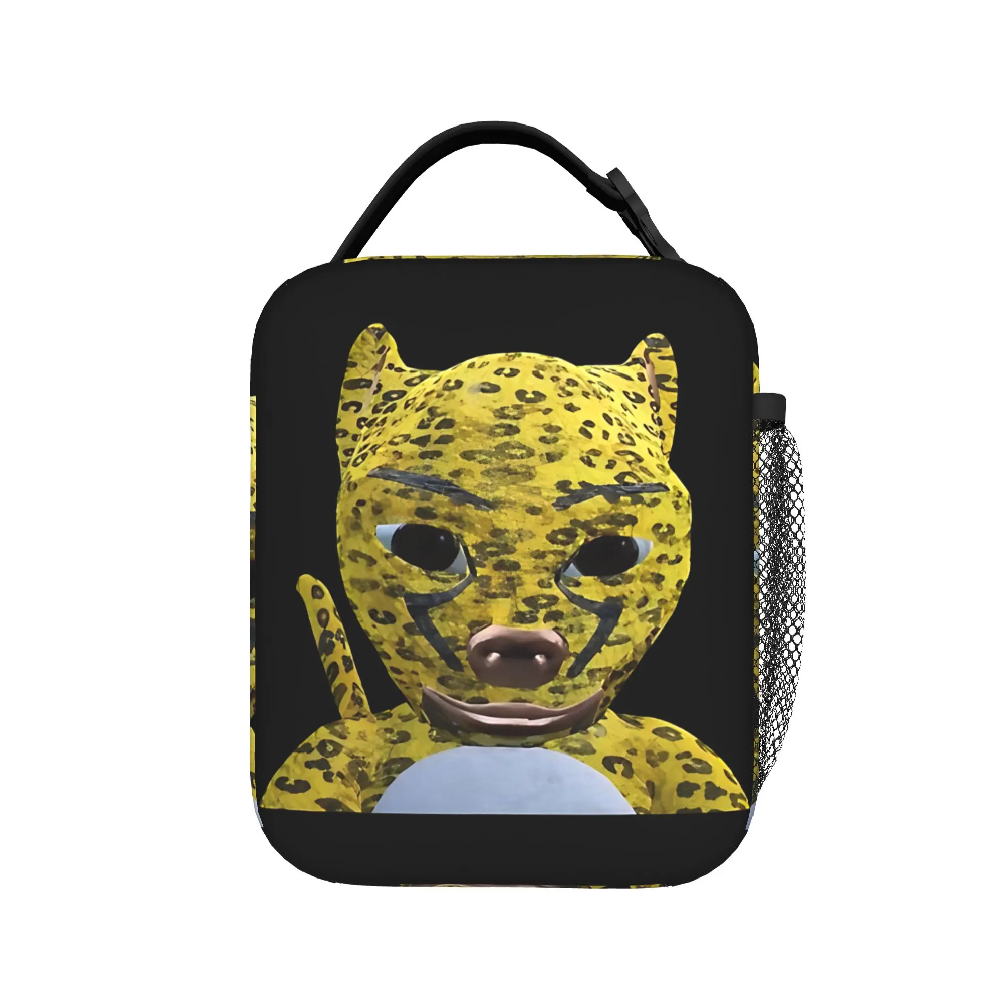 Niu Lai Leopard Portrait Cut-out  Insulated Lunch Bags Leakproof  Meal Container Cooler Bag Tote Lunch Box Food Storage Bags