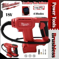 Milwaukee Cordless Tire Inflator Air Compressor 150PSI Electric Air Pump with Digital Pressure Gauge Power Tools For 18V Battery