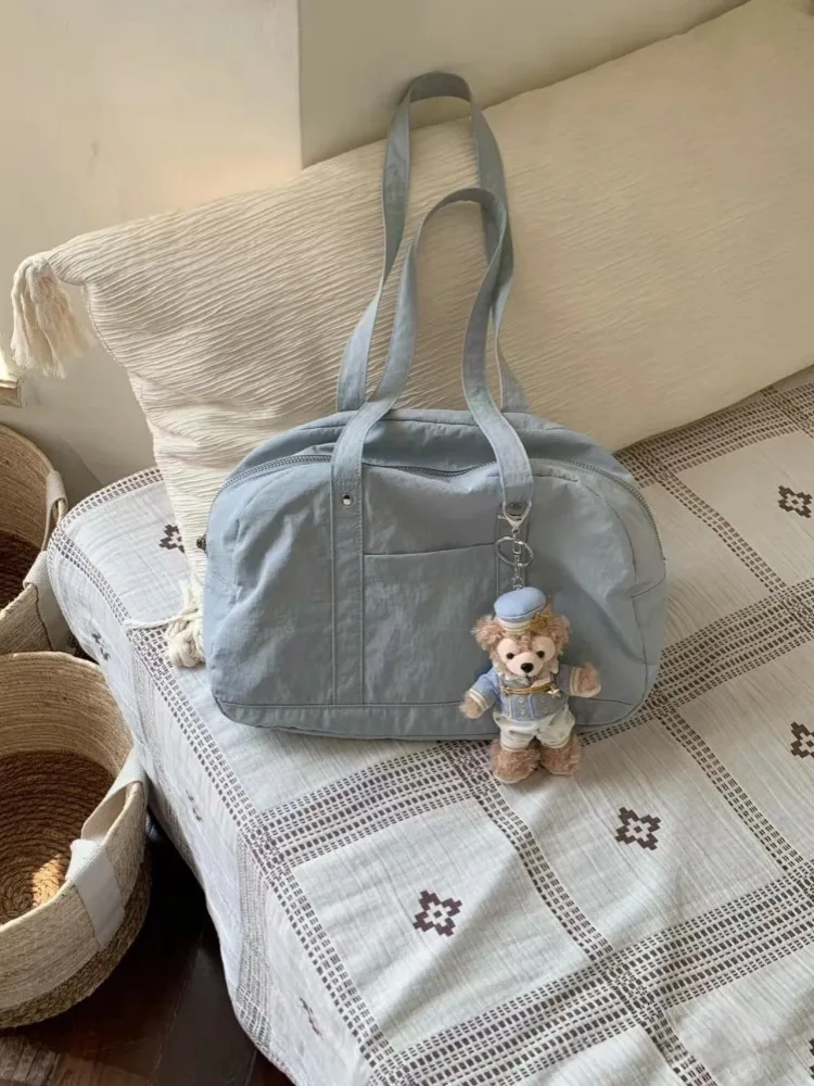 

Легкая нейлоновая сумка через плечо большой вместимости для поездок на работу и путешествий, простая, модная, универсальная женская сумка-тоут