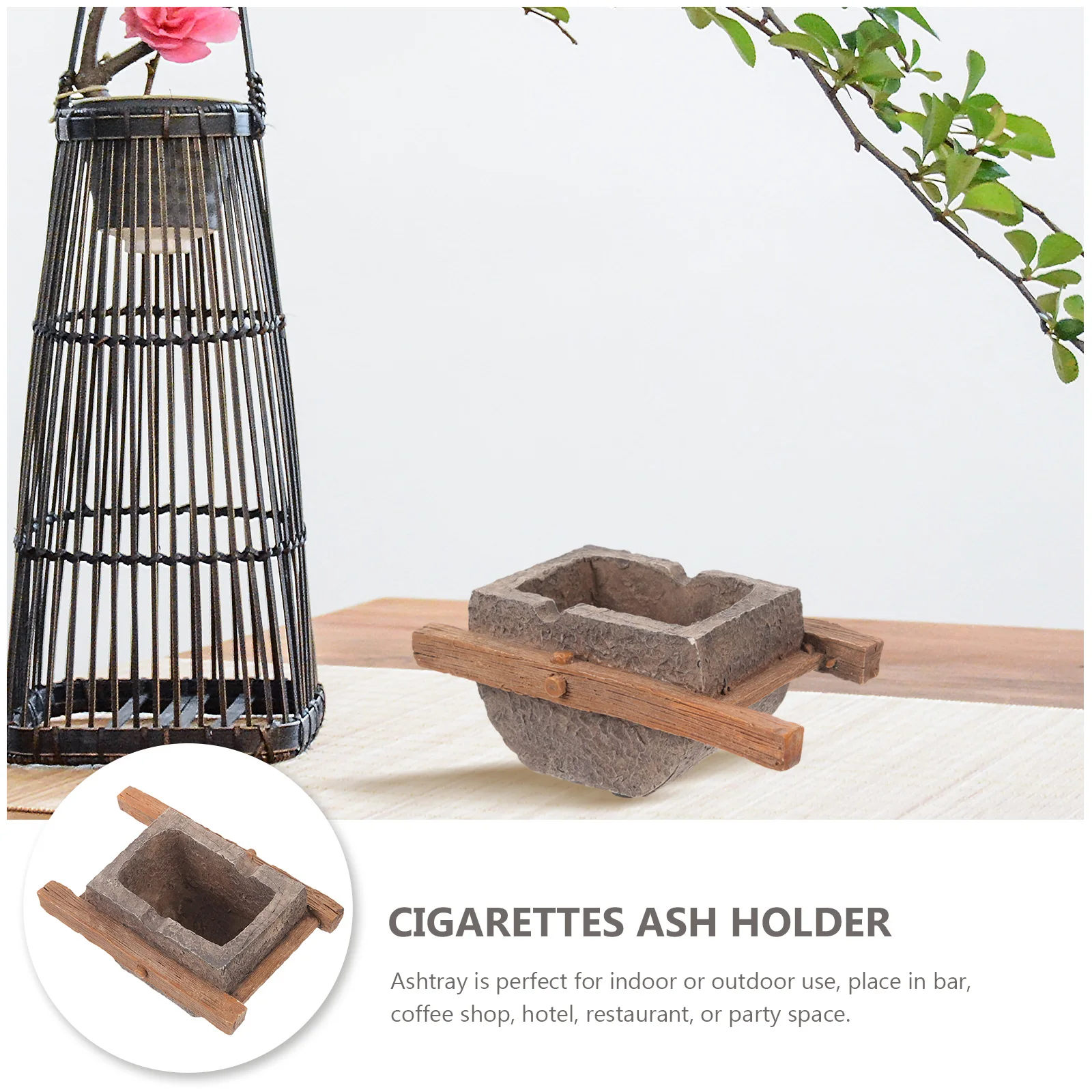 

Creative Ashtray Tabletop Decoration Retro Room Trendy Desk Dining Resin Office