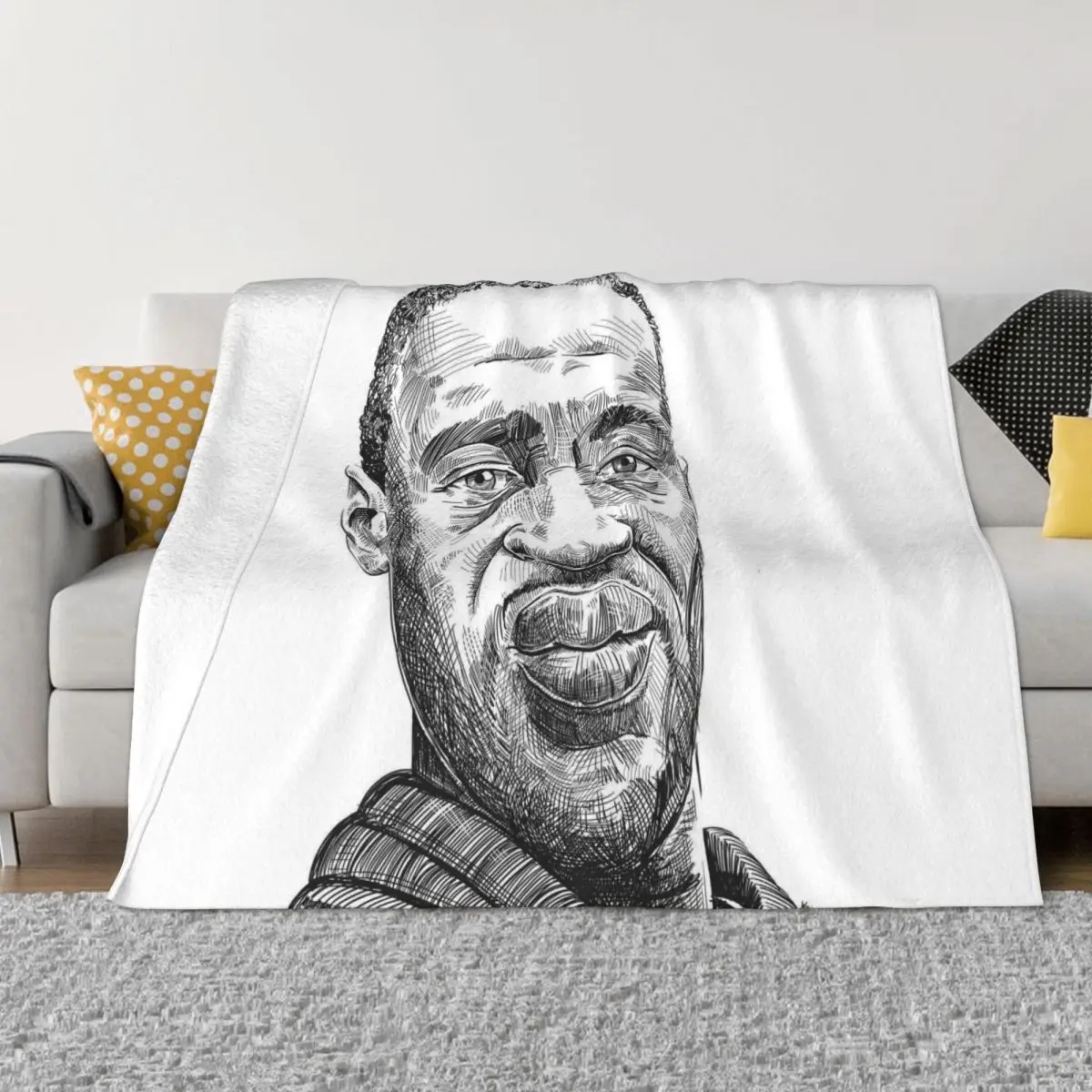 

Одеяла для кемпинга и домашних животных George Floyd 00540, одеяло на заказ, одеяла для пар, одеяла и пледы, одеяло