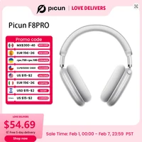 Picun F8 Pro ANC auriculares inalámbricos Audio espacial 3D seguimiento de cabeza-52dB ANC auriculares Bluetooth HIFI ENC HD micrófono aplicación de baja latencia