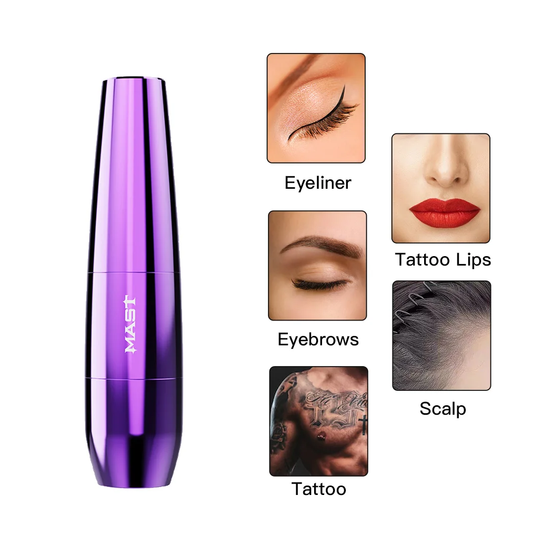 ماست الوشم P15 آلة تجميل دائم محرك قوي Coreless 3.5 مللي متر السكتة الدماغية RCA السلكية آلة الوشم القصيرة لوازم القلم