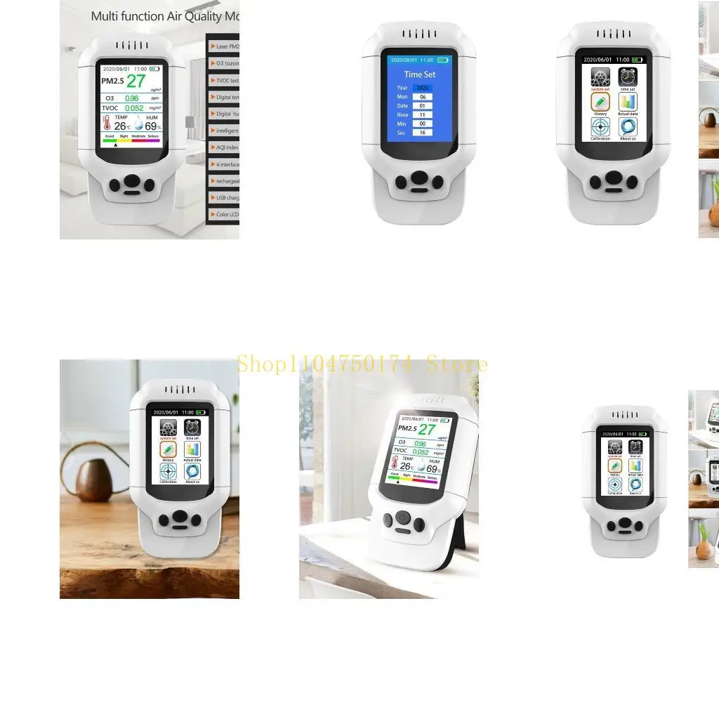 

Multifunctional Air Quality Sensors Detects O3 Particles Dust Rechargeable top sale