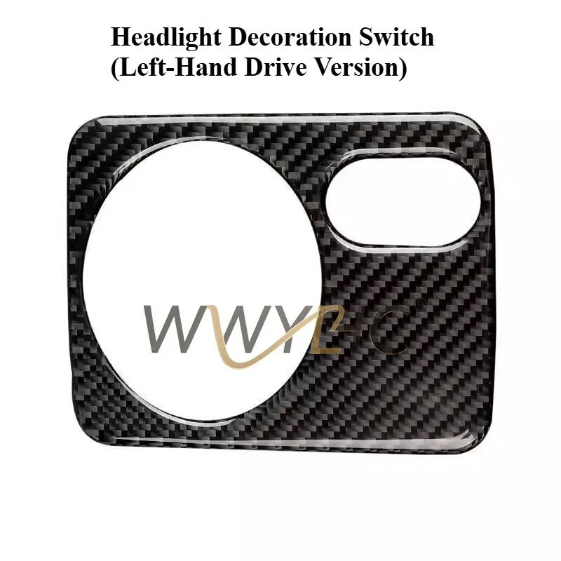 Suitable for Golf 6 Scirocco Interior Modified Carbon Fiber Car Sticker Headlight Switch Control Box Decorative Sticker