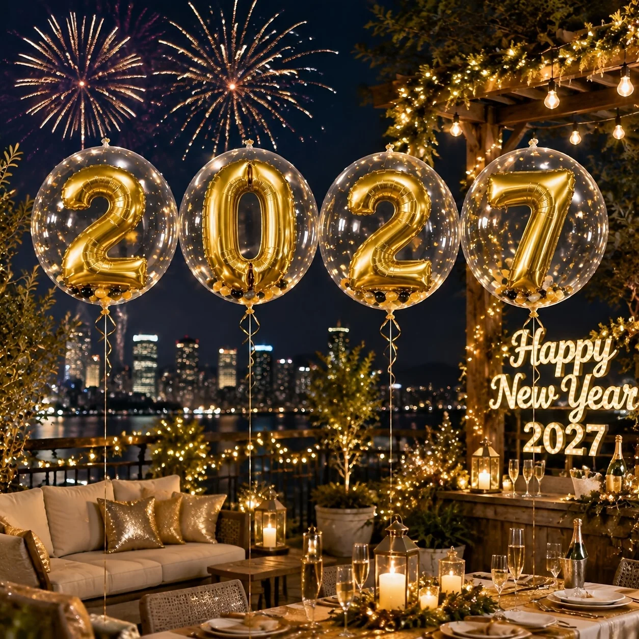 2027 New Year Foil Balloons 2
