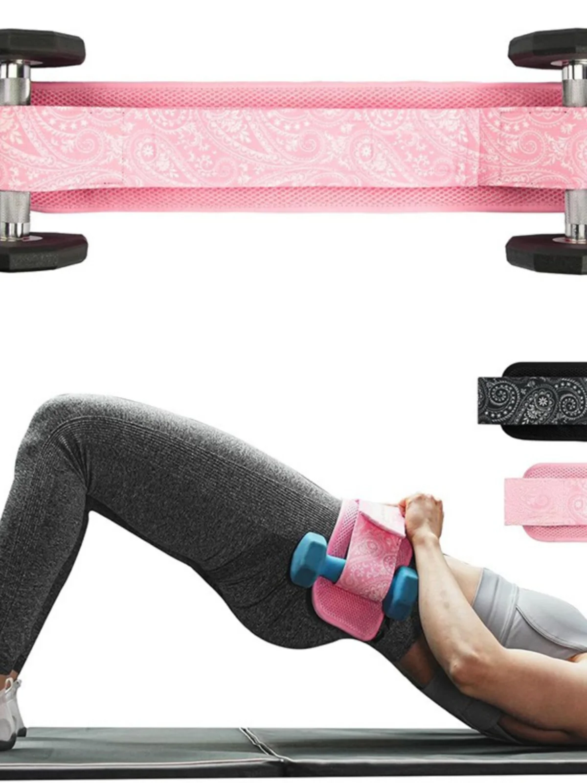 pink-butt-bridge-trainer-with-butt-push-belt-fitness-exercise-equipment-for-glute-strengthening-and-toning-yoga-accessories