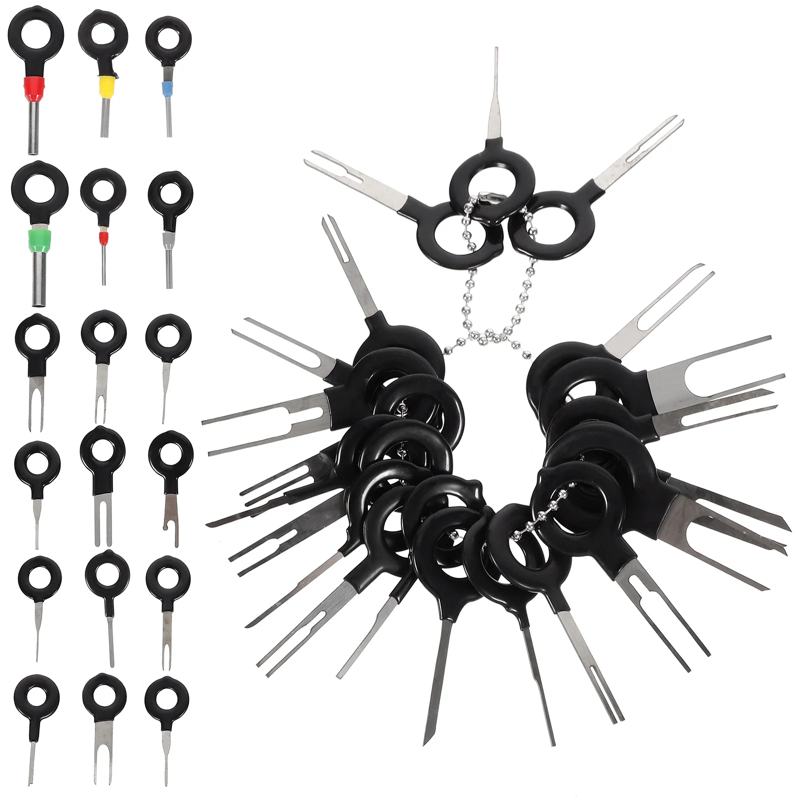 

39 Pcs Harness Maintenance Tool Connector Pin Release Puller Extractor Crimp Removal Terminal Key Trustworthy