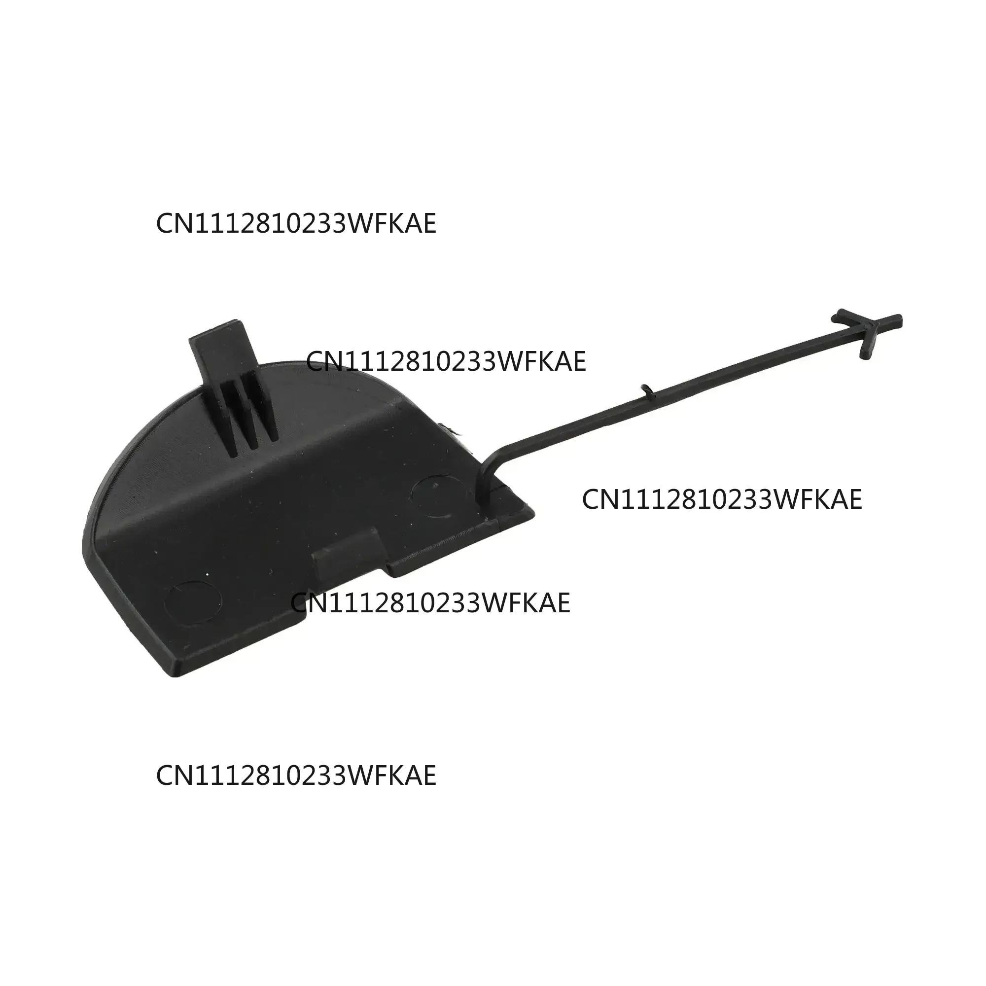 Replacement Front Bumper Towing Eye Cover Cap Primed for 2007-2015 For Fiat 500 500C OEM 735456794 Vehicle Matching