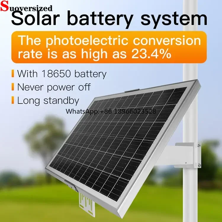 60W Paneles Solares for Surveillance Systems Cameras Outdoor CCTV 30AH Solar Panels With Battery