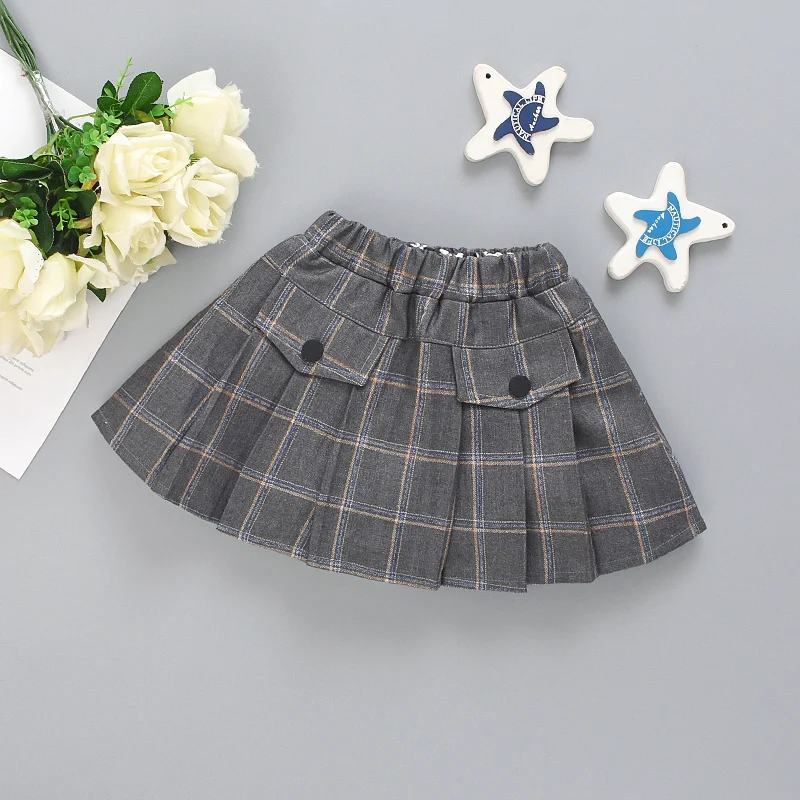 Type Summer Pleated Skirt Plaid Pattern Campus Style Straight Skirt Sweet Princess Skirt Simple Casual Everything With Korean