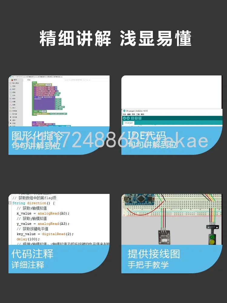 ESP32 Development Board, IoT Starter, Programming Learning Kit, Compatível com Python, Misto