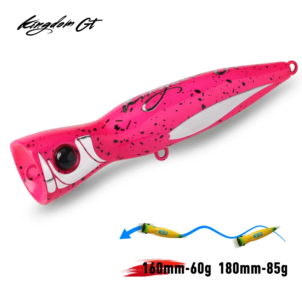 Kingdom GT Topwater Popper Рыболовная приманка 60 г 85 г 160 мм 185 мм Соленая вода Тунец Сифонс Искусственная морская лодка Рыбалка Жесткая приманка Kingdom GT Topwater Popper Рыболовная приманка 60 г 85 г 160 мм 185 мм Соленая вода Тунец Сифонс Искусственная морская лодка Рыбалка Жесткая приманка