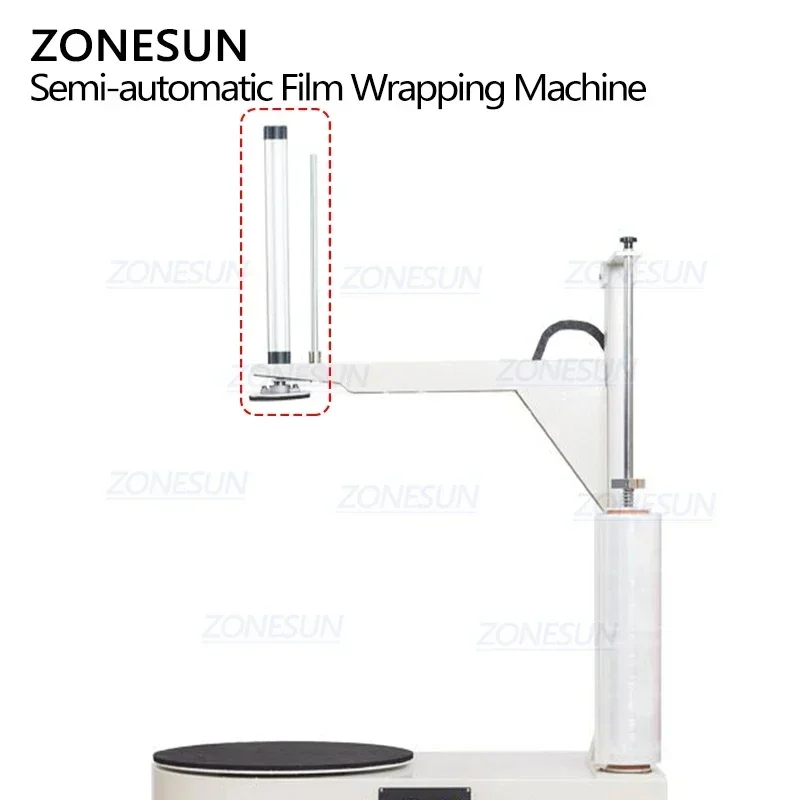 ZONESUN ZS-DBC800 Полуавтоматическая машина для упаковки растягивающейся пленки в картонной коробке Машина для упаковки поддонов