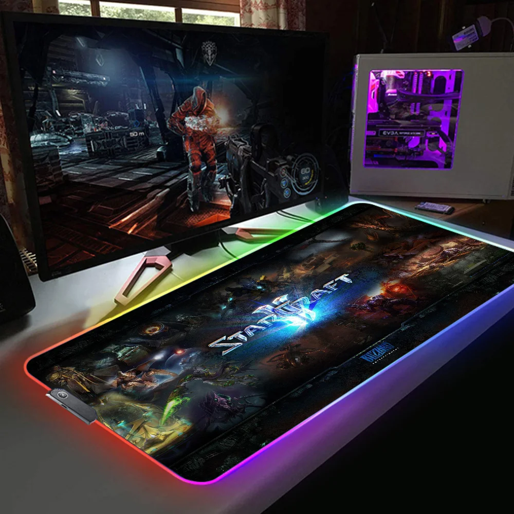 

Starcraft Large Mouse Pad Xxl Gamer Keyboard Computer Mat Mousepad Rgb Desk Carpet Anime Accessories Gaming Pc Deskpad Table Big