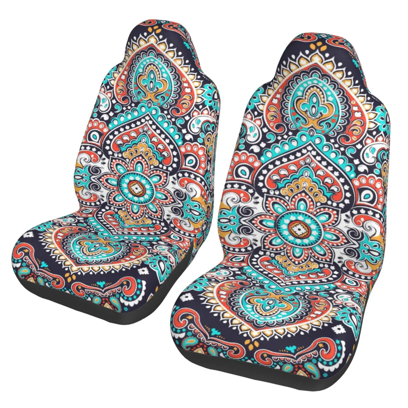 

Mandala Scenic Car Seat Cover 2-piece Universal Front Accessory Set Seat Protection Cover