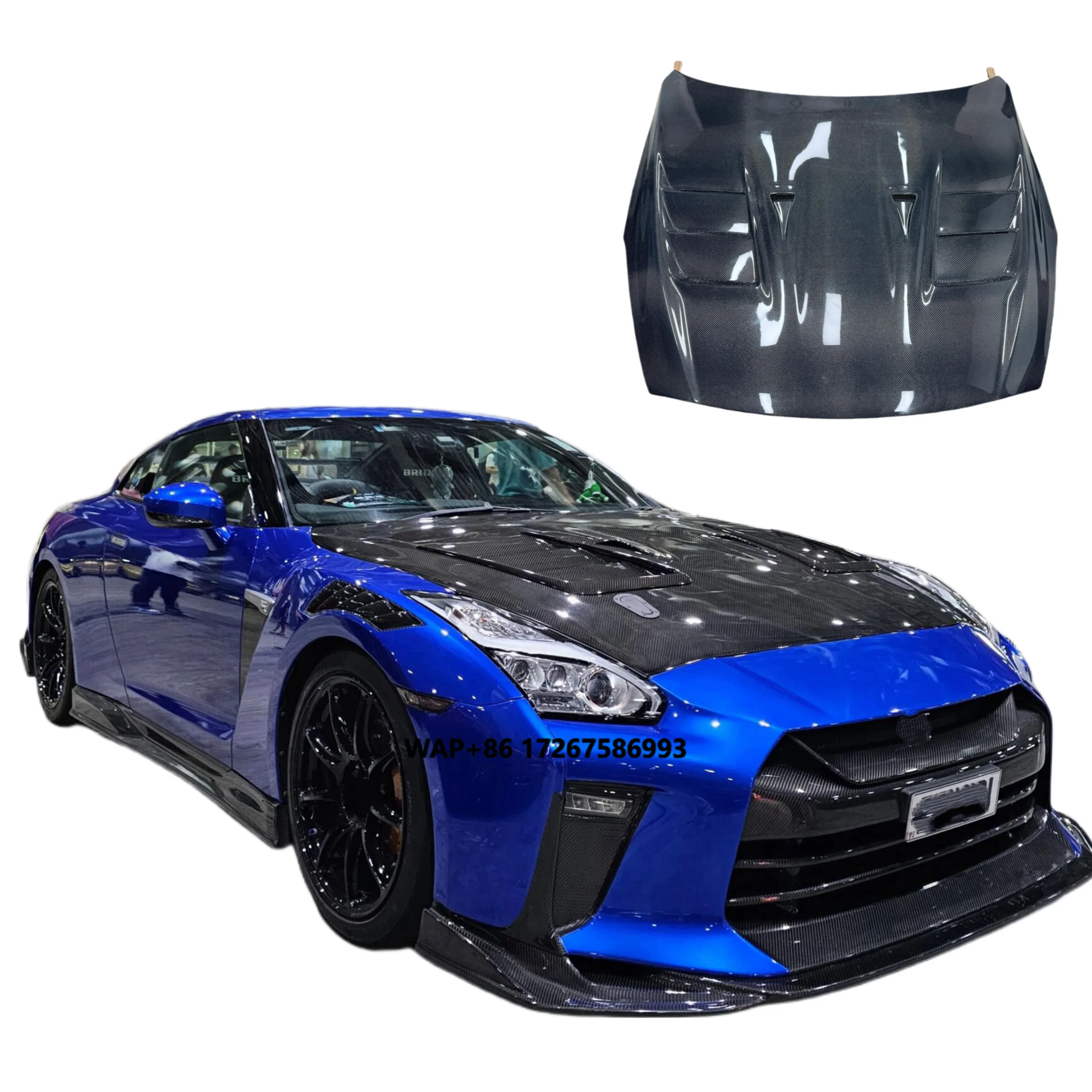 

Top Secret Style Bonnet for R35 In-Stock Engine Hood Body Kit