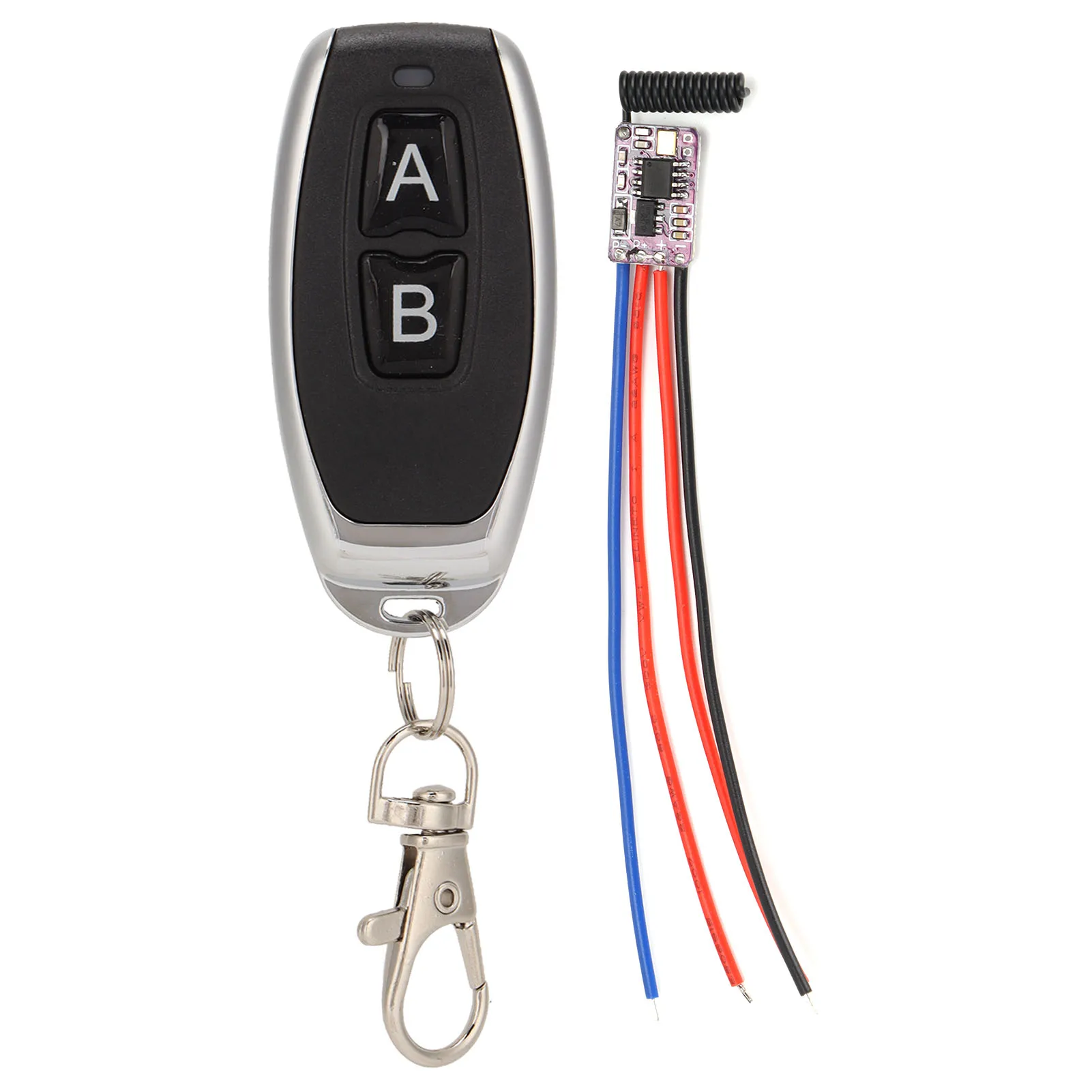 Wireless Remote Control Clone 5V-24V Interlocking Learning Remote Control 2 Key for Industrial Control for Electric Gate