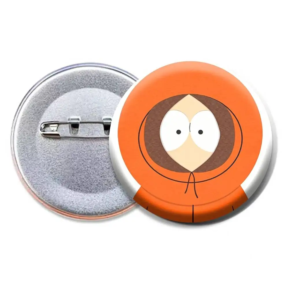Kenny McCormick S-South Park Badges Creative Tinplate Button PinsBrooch Badge Clothes Backpack