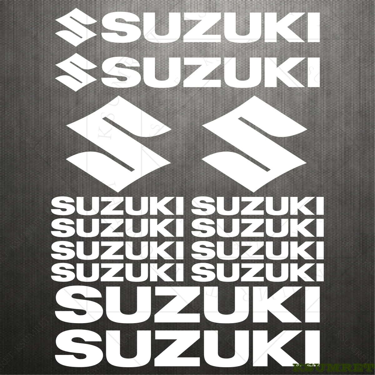 

For Suzuki Motorcycle Sticker Decals Helmet Logo Set