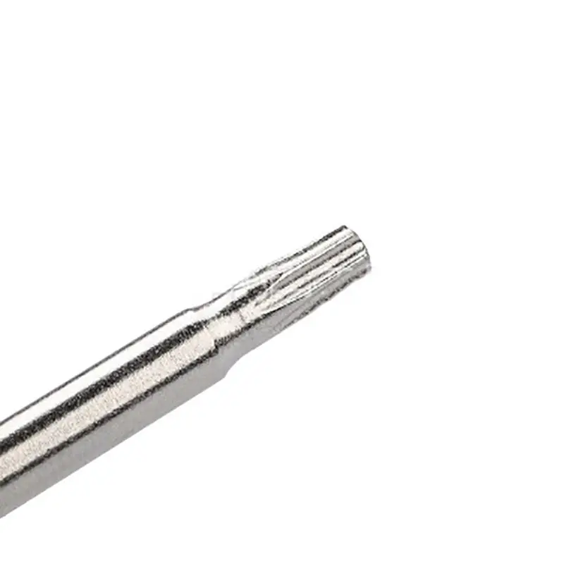 8 pz/set cacciavite a forma di Torx punte per cromatura T5 T6 T8 T9 T10 T15 T20 T25 S2 Kit di punte per cacciavite in acciaio legato parti di strumenti