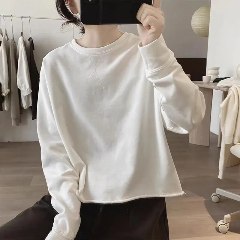 

Loose round Ne Color Sweatirt Base irt Faionable Casual Sle Women's irt Comfortable Breathable Spring Autumn