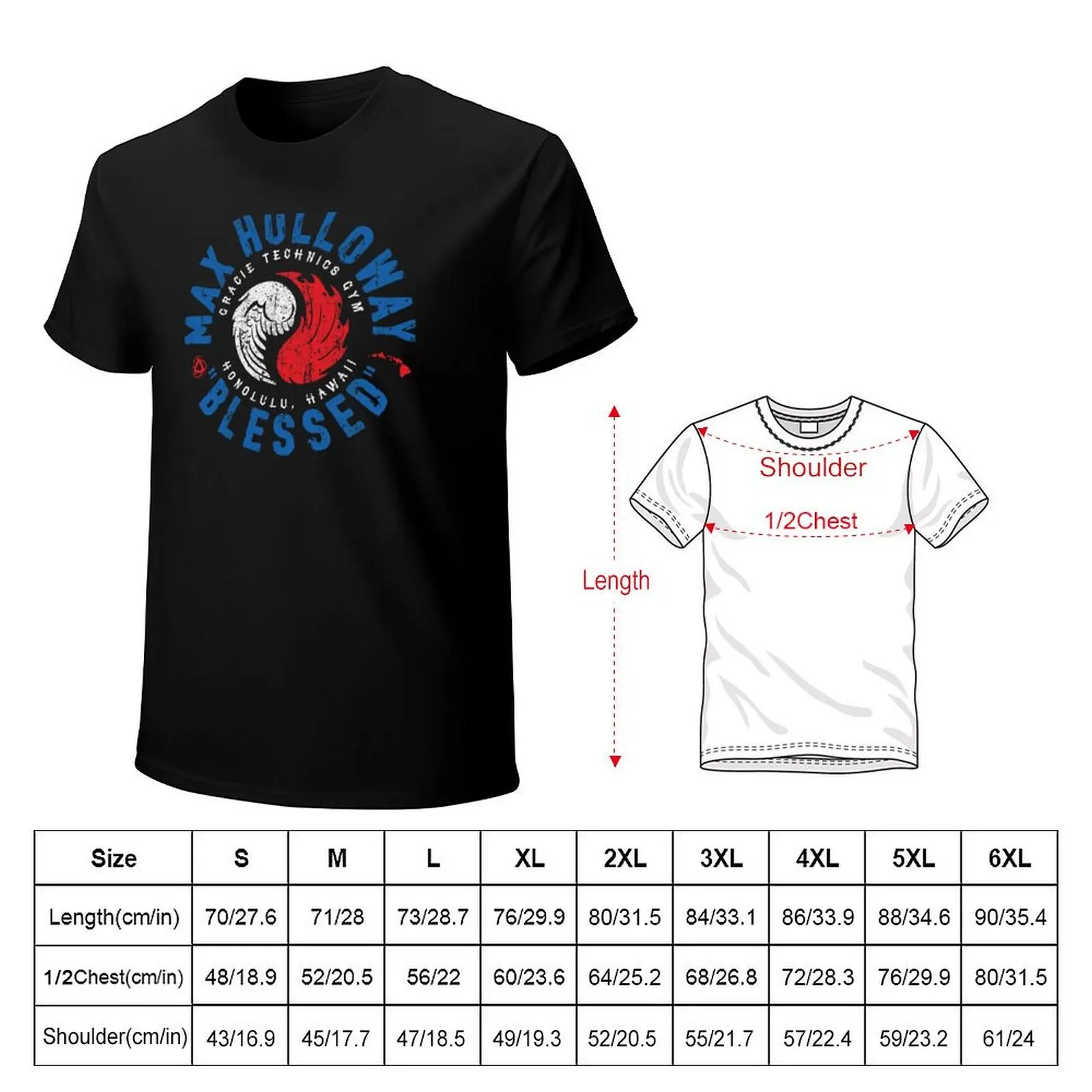 Max Blessed Holloway T-Shirt Casual Everyday Short Sleeve T-Shirt