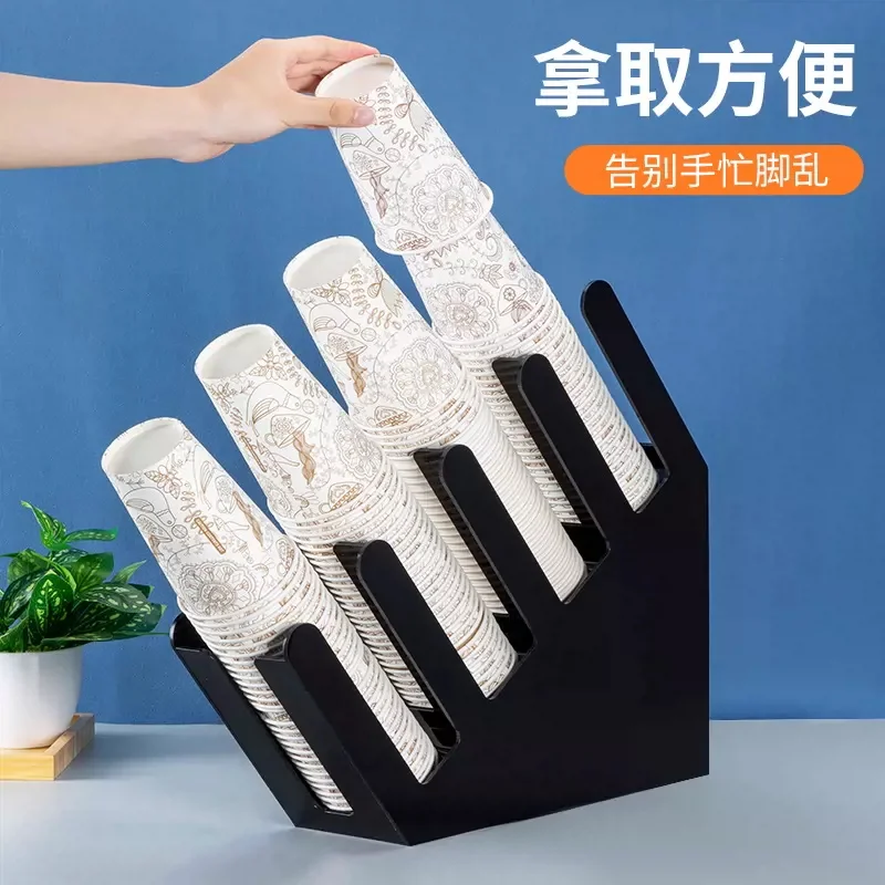

Indoor furniture Acrylic cup holder, coffee bar, straw, disposable products, commercial cup holder, milk tea shop storage box