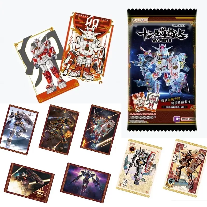 

Bandai оригинальные карты Zodiac Gundam, ограниченная серия, мобильный костюм, коллекционные карты Gundam, брендовые периферийные подарочные игрушки в стиле аниме