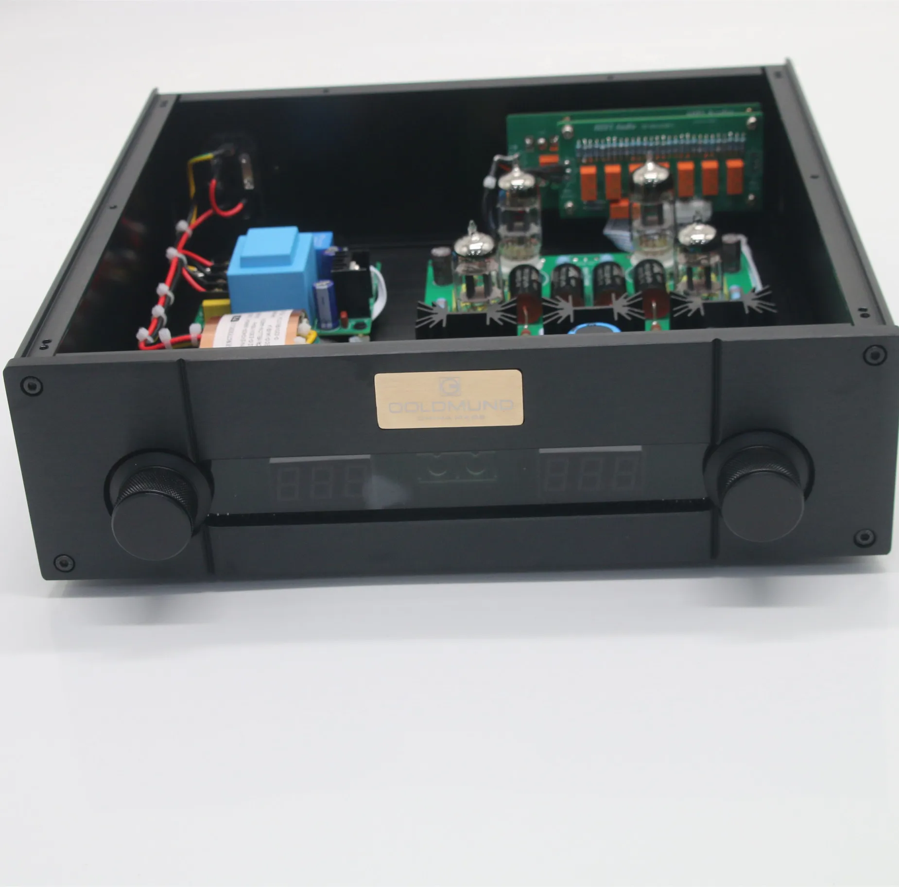 HiFi Verbesserter Fernrelais-Vorverstärker Cary 12AU7 Röhren-Stereo-Vorverstärker, Basis auf CARY-SLP90-Vorverstärkerschaltung