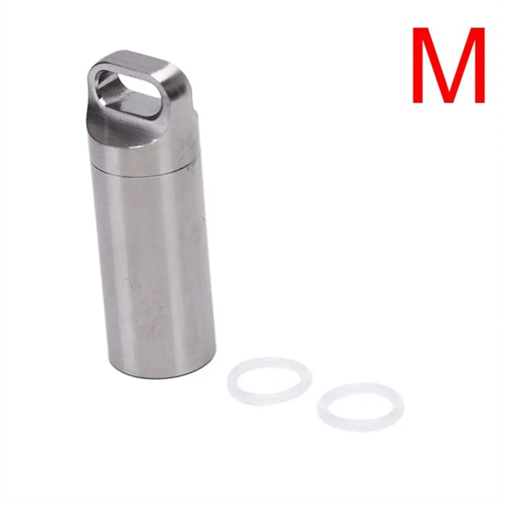 

Portable Survival Storage Emergency Drug Container Capsule First-Aid Canister Pill Box Keychain Pill Case Medicine Bottle