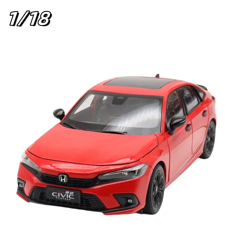 1:18 Dongfeng Honda 11 new Civic diecast alloy car model, children's collection of decorative toys, holiday gifts for friends.