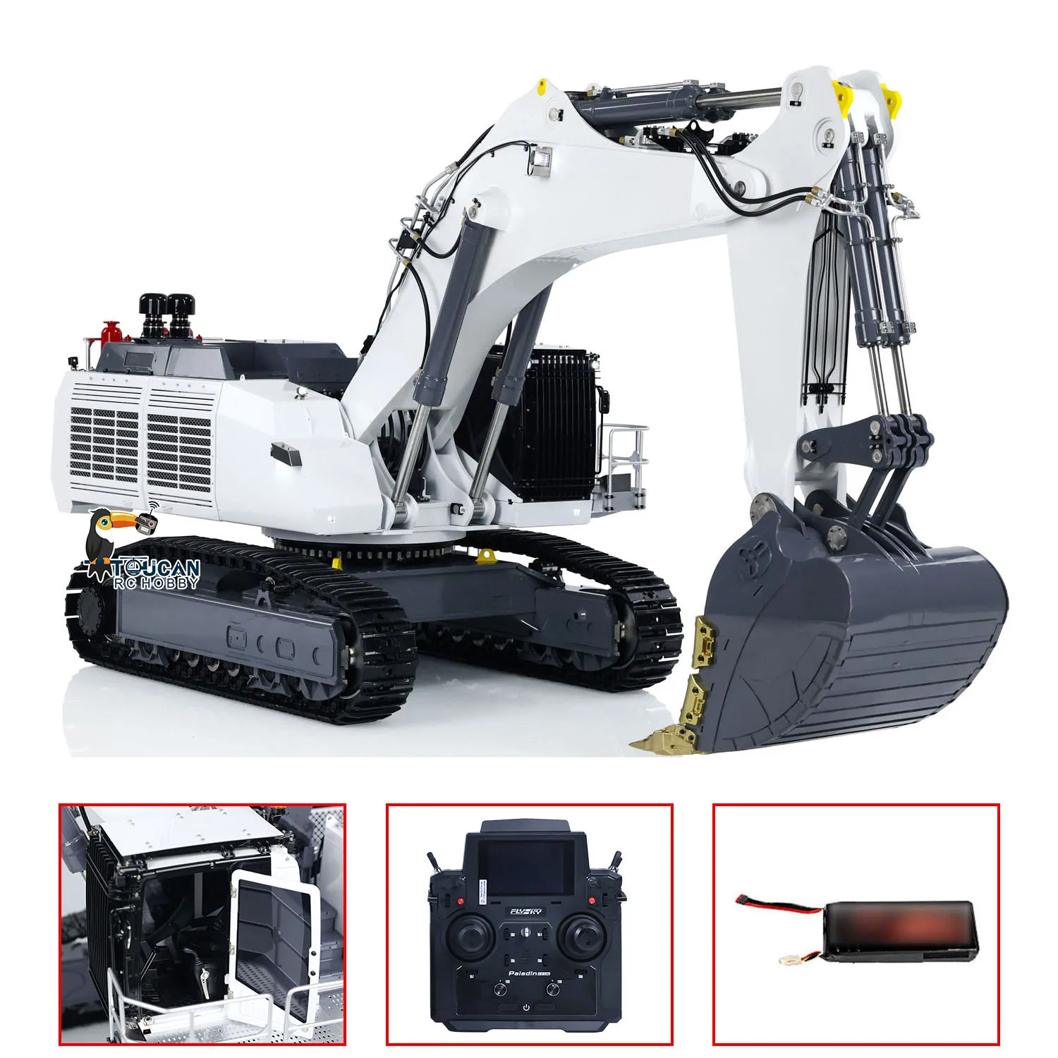 LESU AOUE 9150 RC Escavatore Idraulico Doppi Pompe 1/14 Metallo RTR Telecomando Scavatrice PL18EV LITE Sistema di Luce Modello TH22692