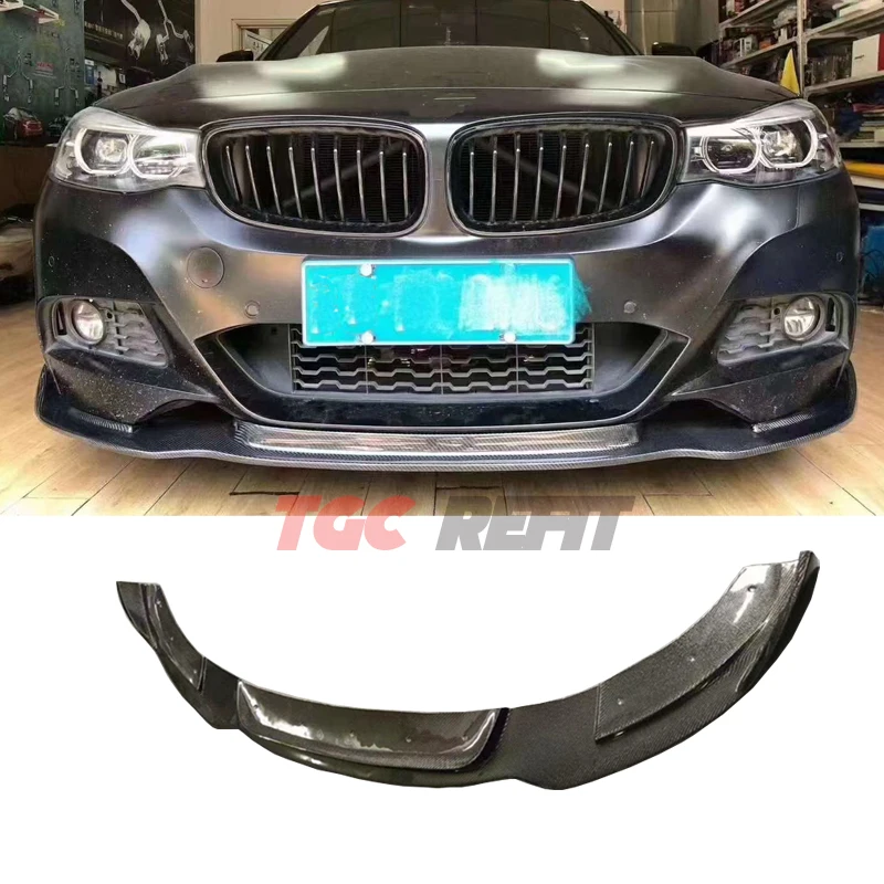 

Real Carbon Fiber Lip For BMW 3 Series GT F34 Front Splitter Carbon High Quality Front Spoiler Front Bumper Lip Chin