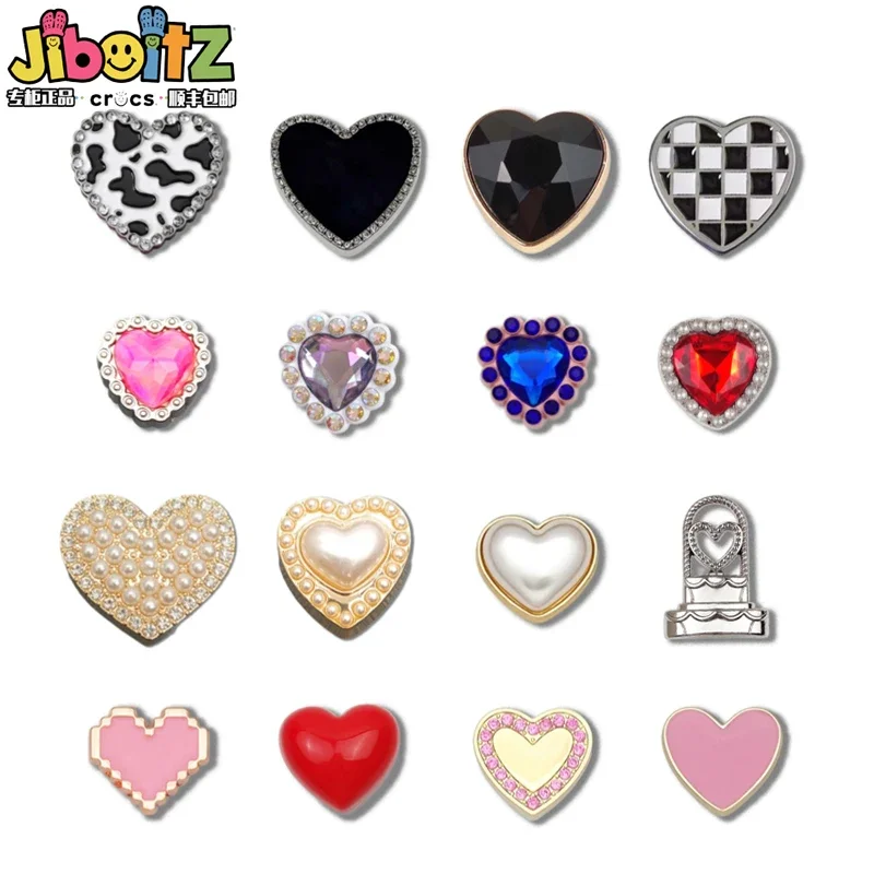 

Colorful Diamond Shiny Pearl Metal Sheo Charms for Sandals Clogs Y2k Fashion Cartoon Pearl Diamond Shoe Decoration Kdis Gifts