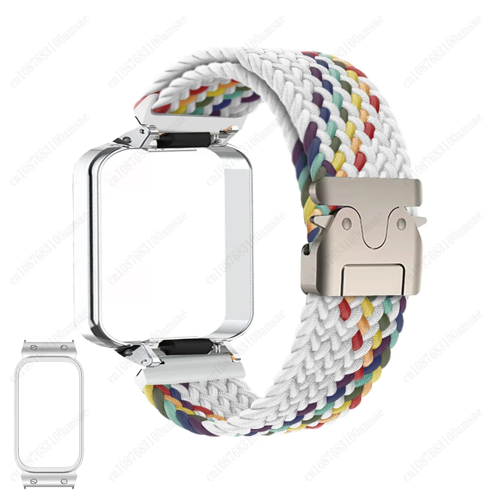 ใหม่สําหรับ Redmi Band 3 ร่มชูชีพสไตล์ไนลอนสําหรับ Xiaomi Band 9 Active สร้อยข้อมือสมาร์ท Correa สมาร์ทอุปกรณ์เสริม