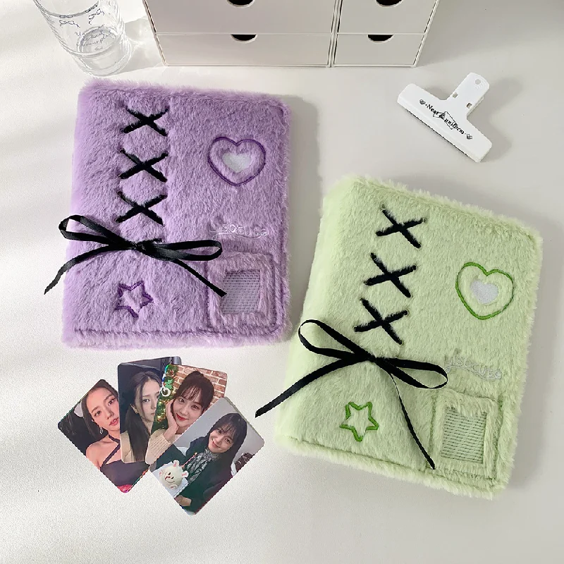Plush Photo Album Star-chasing Four Palace Storage Album Three-inch Photoclone Small Kaka Album Commemorative Album A5 Binder