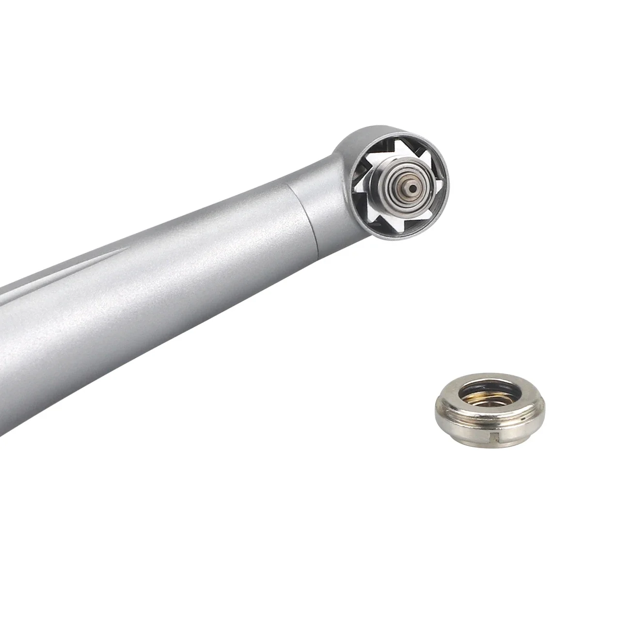 SQDENT Colorful High Speed Handpiece Air Turbine B2 M4 Ceramic Bearing Single Water Spray Standard Head Push Button Handpiece