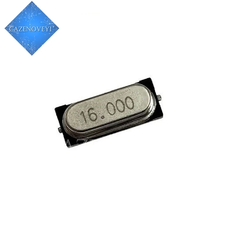 20pcs/lot smd hc-49s 16.000mhz 16MHz HC49S 16M 20ppm 20pF SMD-2 quartz resonator crystal In Stock